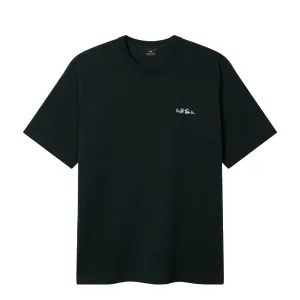 Outdoor Sports Good stretch Paul Smith Logo Embroidery Cotton T-Shirt Dark Green