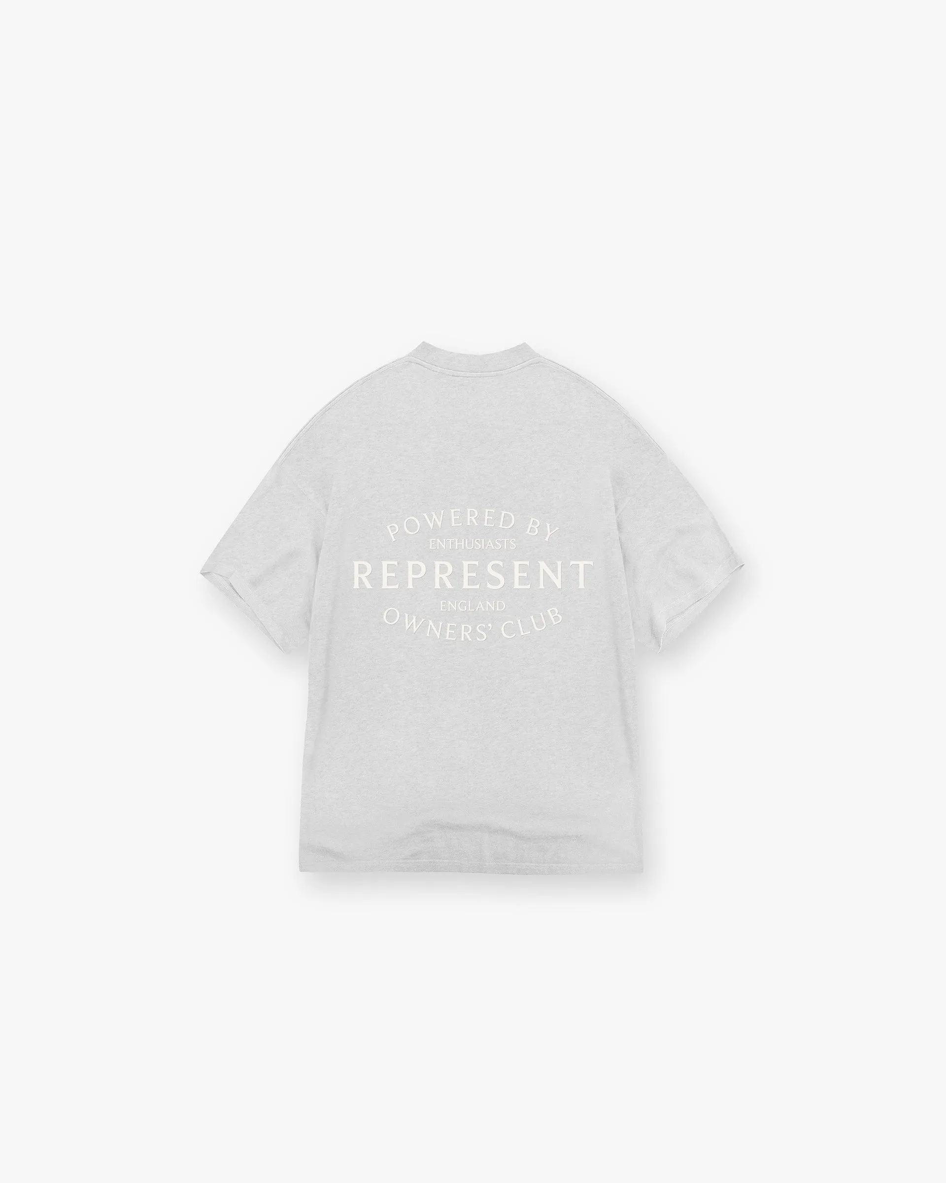 Represent Owners Club Stamp T-Shirt - Ash Grey Travel Friendly