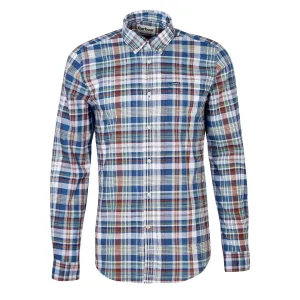 Comfortable Layer Barbour Seacove Tailored Shirt Classic Blue
