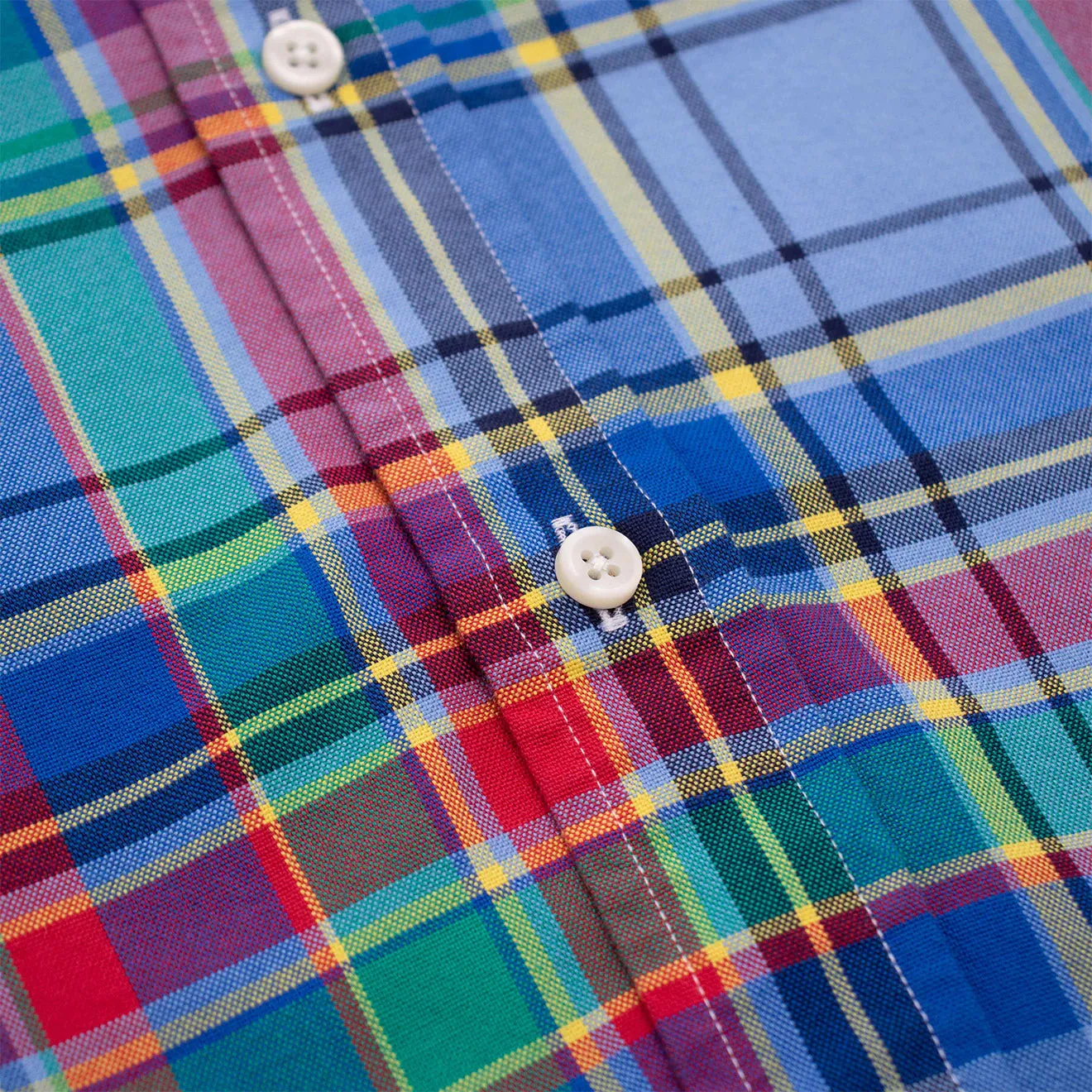 Polo Ralph Lauren Oxford Check Shirt Blue / Red Multi Wrinkle-Free Unisex Choice