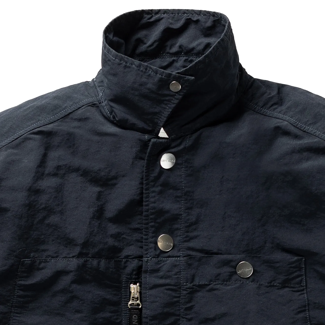 Left Hand Archive Overshirt Navy Classic Wear Quick Release Placket