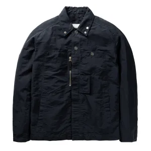 Geometric Design Left Hand Archive Overshirt Navy