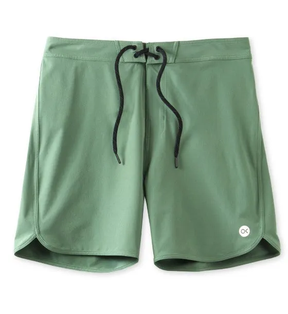 Outerknown Mens Boardshorts All Time Scallop Convertible Length DoubleLayeredKnees