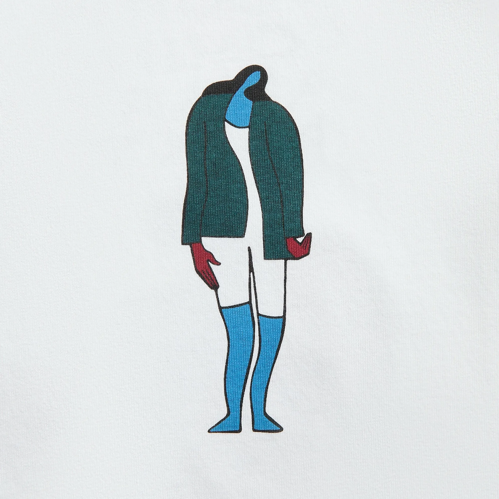 by Parra The Broken Door Tee - White BioBased Fibers