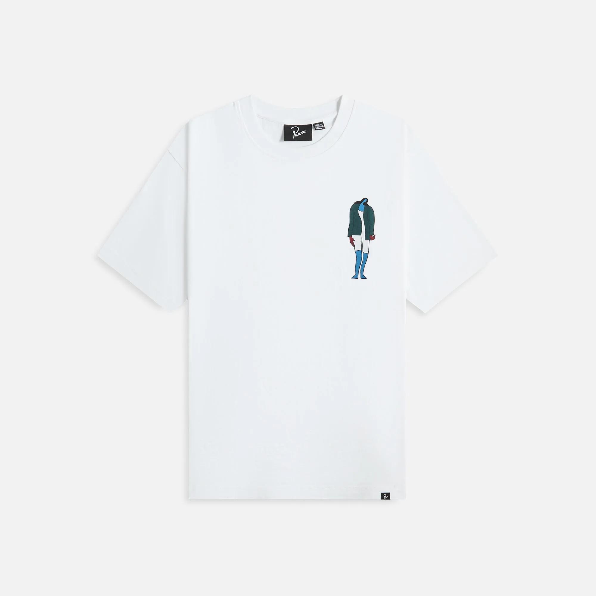 by Parra The Broken Door Tee - White Essential Fashion Easy Layer