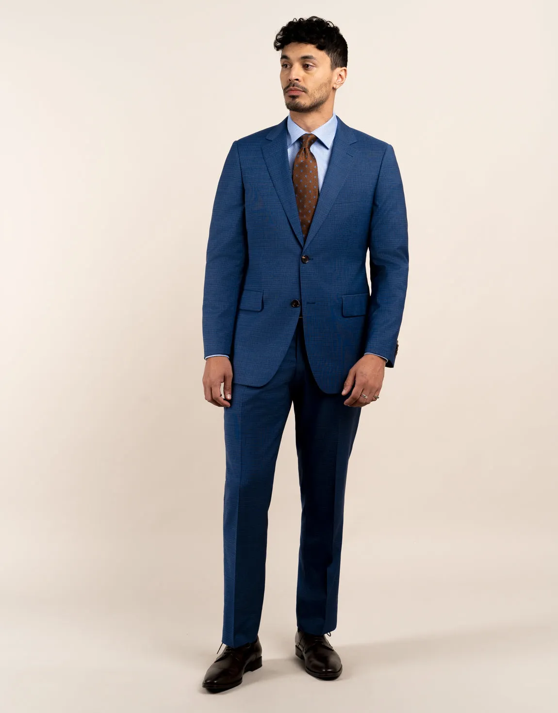 Performance Gear Lotus Mid Blue Check Suit Trouser