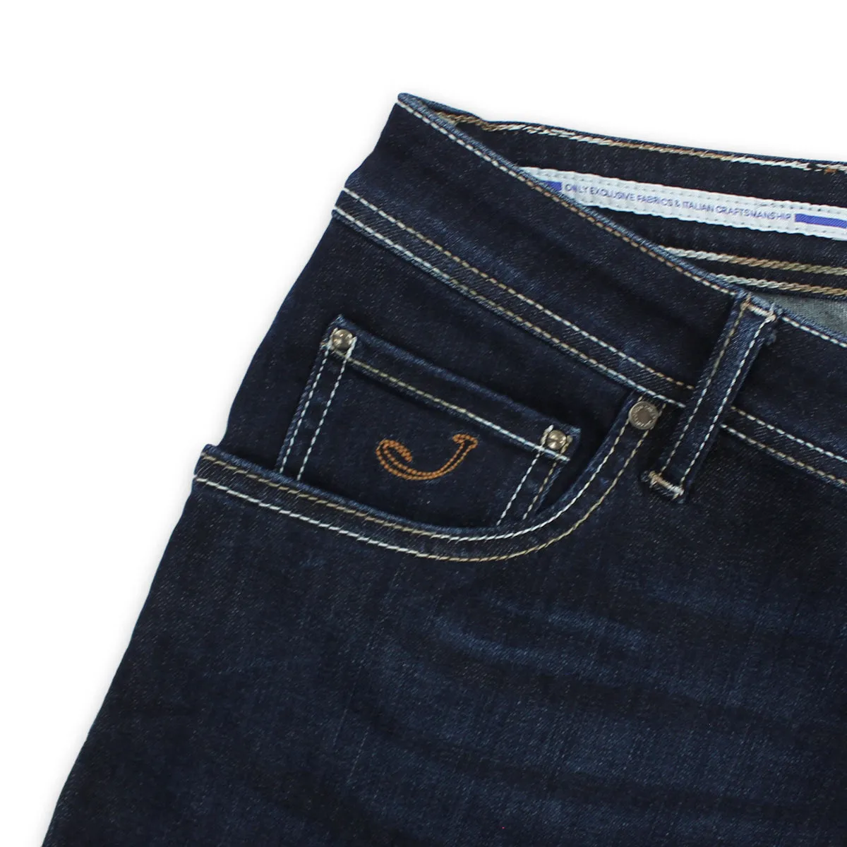 Jacob Cohen - Nick Slim Fit Tan JC Badge Jeans Chic Style