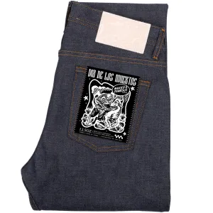 Traveler Gear Smart Casual Daily Essential Weird Guy - Dia De Los Muertos Selvedge - Indigo