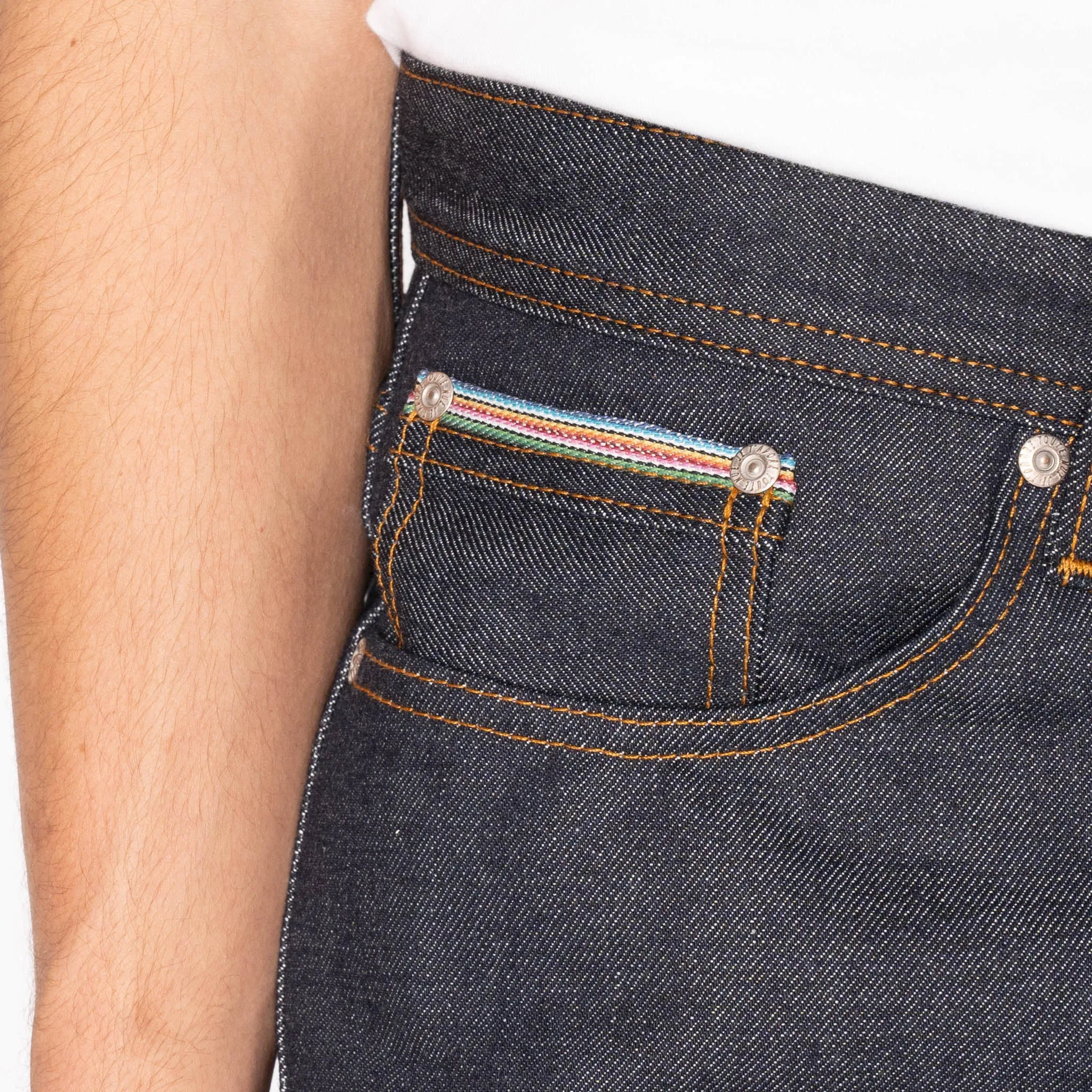 Weird Guy - Dia De Los Muertos Selvedge - Indigo Fit and Comfort