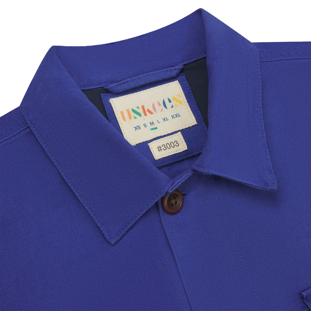 USKEES 3003 Buttoned Workshirt Ultra Blue Quality Material