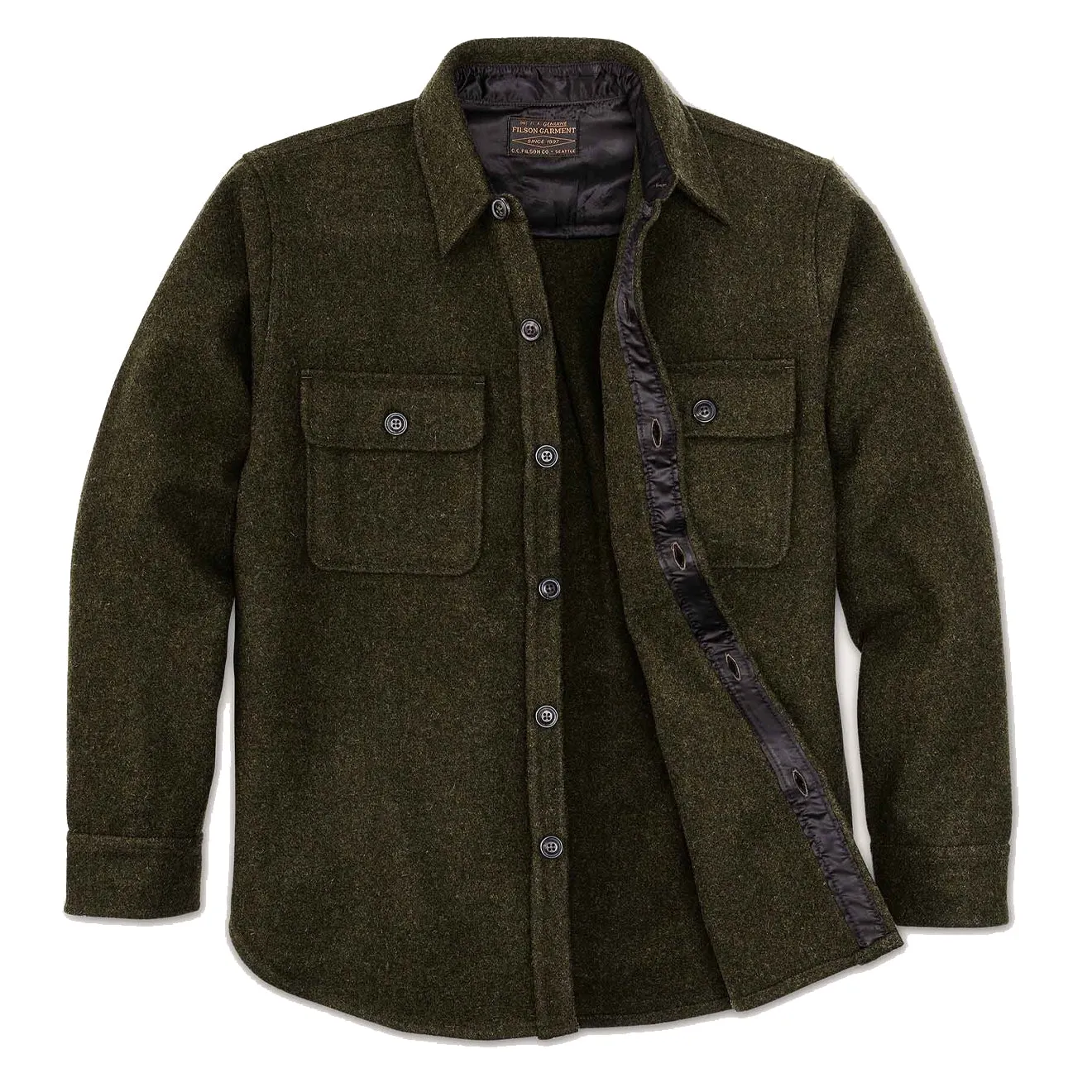 Filson CPO Wool Jac-Shirt Forest Green Active Wear First Date