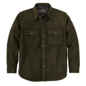 Filson CPO Wool Jac-Shirt Forest Green Smooth Cotton Blend Dressy look