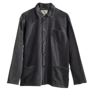 Evening Elegance Multipurpose Utility USKEES 3001 Buttoned Cord Overshirt Faded Black