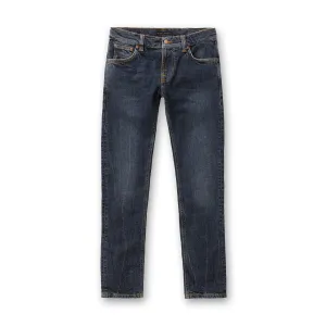 Soft Sustainable Festival Outfit Minimalist Style Nudie Jeans - Tight Terry Dark Symbol Jeans