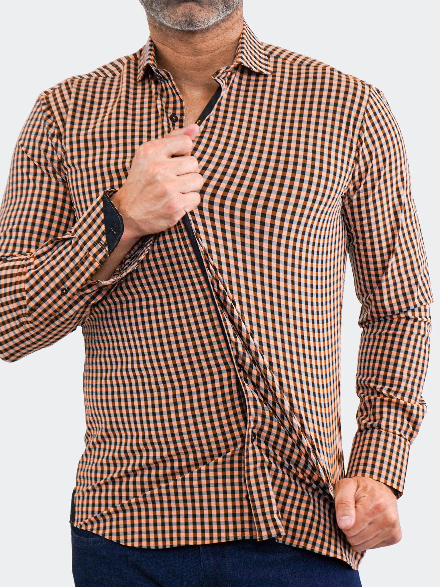 Button Down Design Einstein CheckIt Black