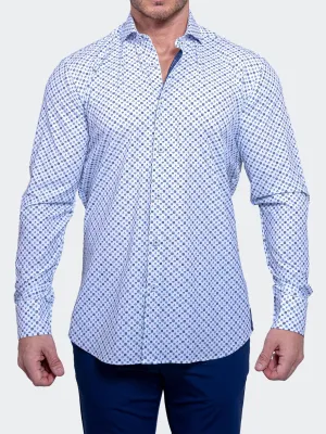 Flexible Placket Structure Button-up Einstein Resistance3354 White