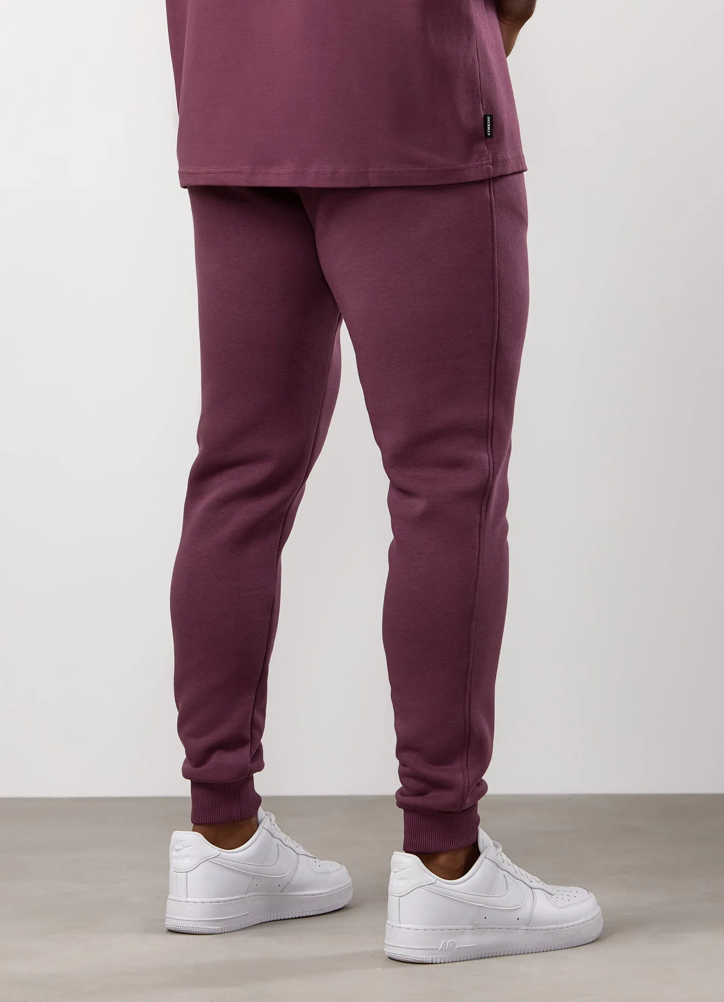 Workout-ready Gym King Fundamental Linear Fleece Jogger - Mulberry