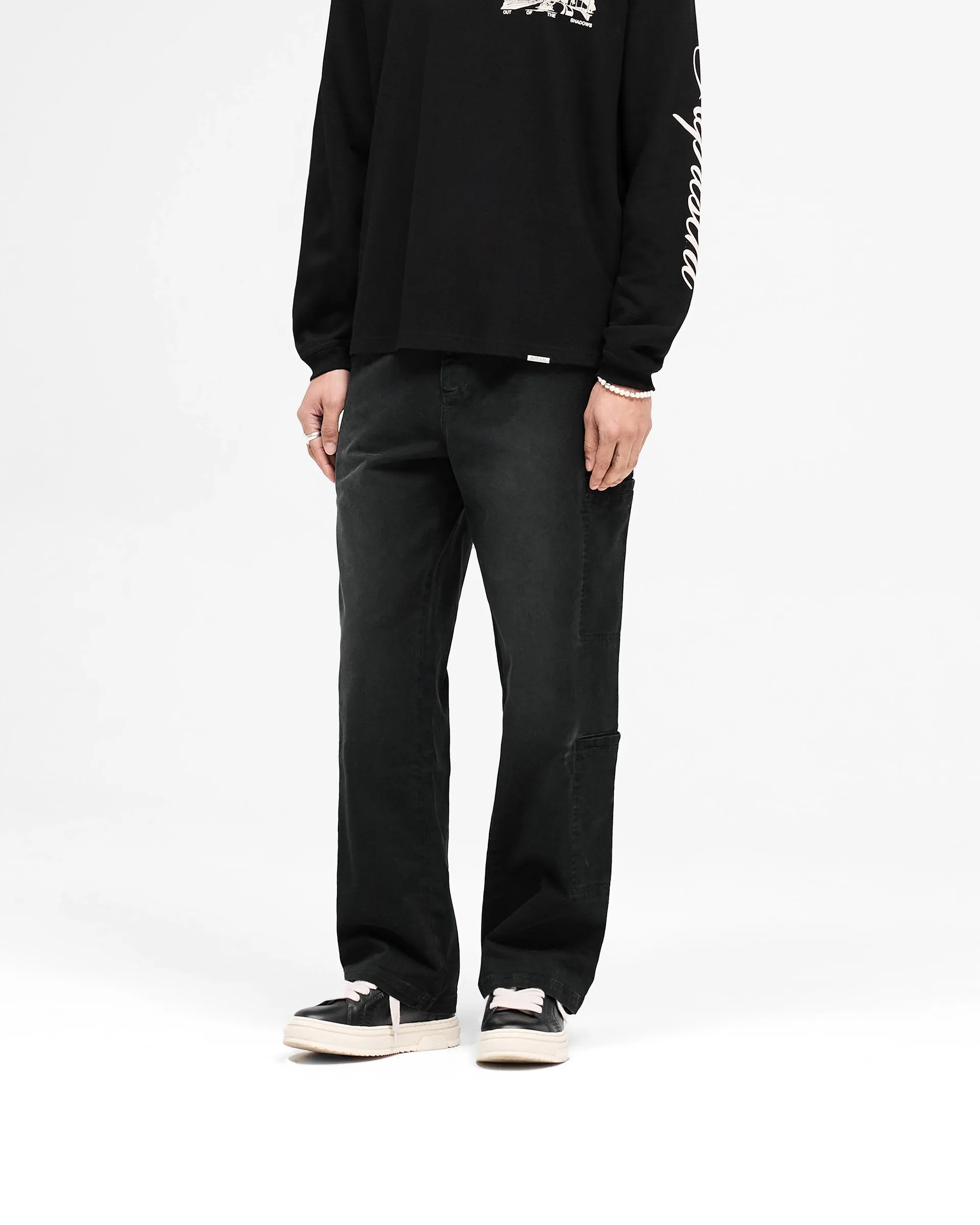 Season Cargo Pant - Jet Black Reinforced Seams Day Wear