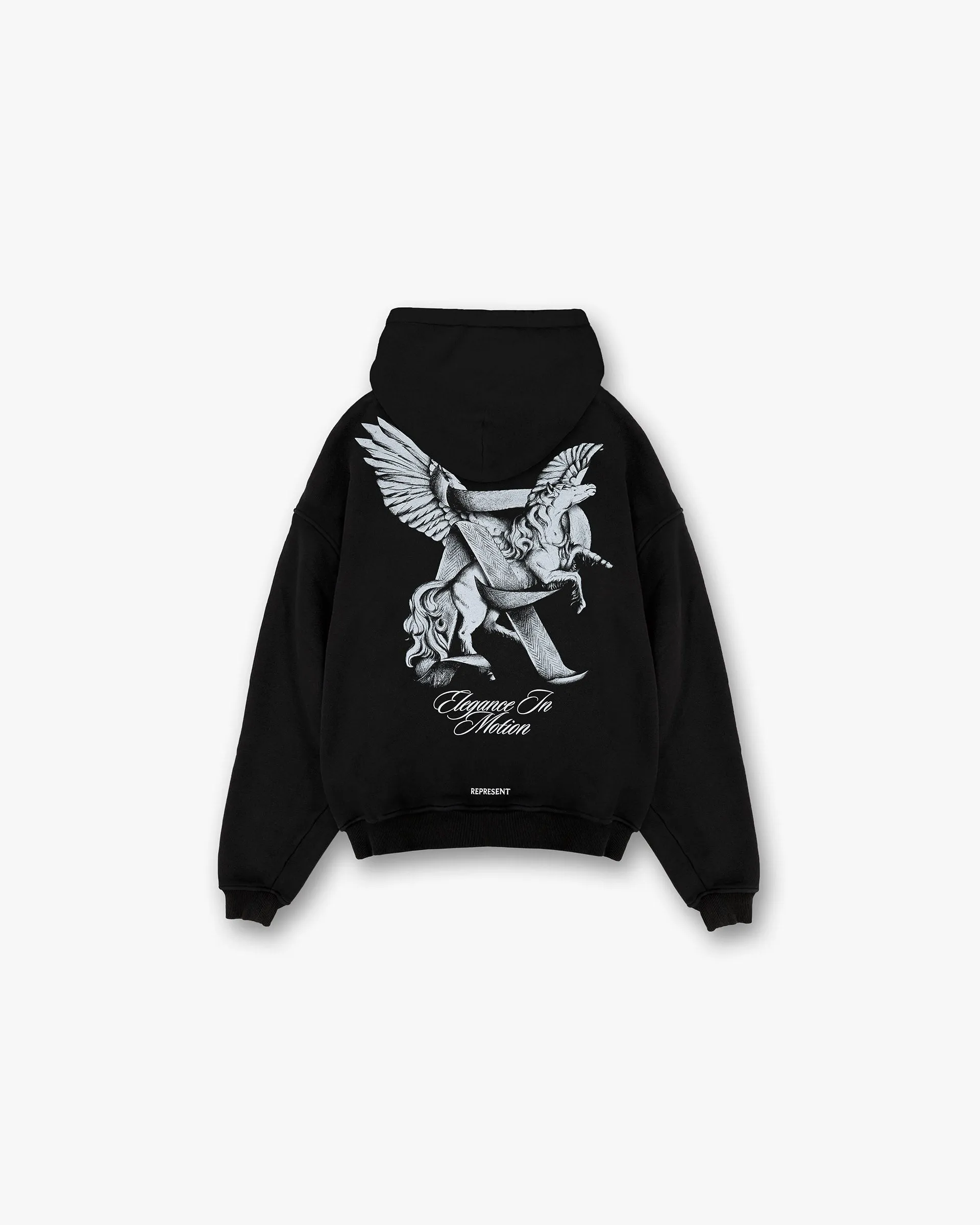 Elegance In Motion Hoodie - Jet Black surfing suitable