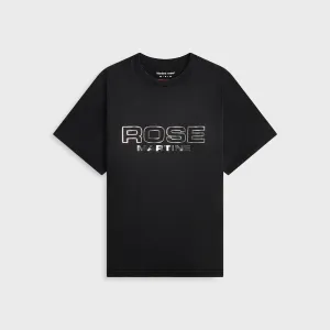 Martine Rose Classic Tee - Black Rose Outline Quick Comfort Design