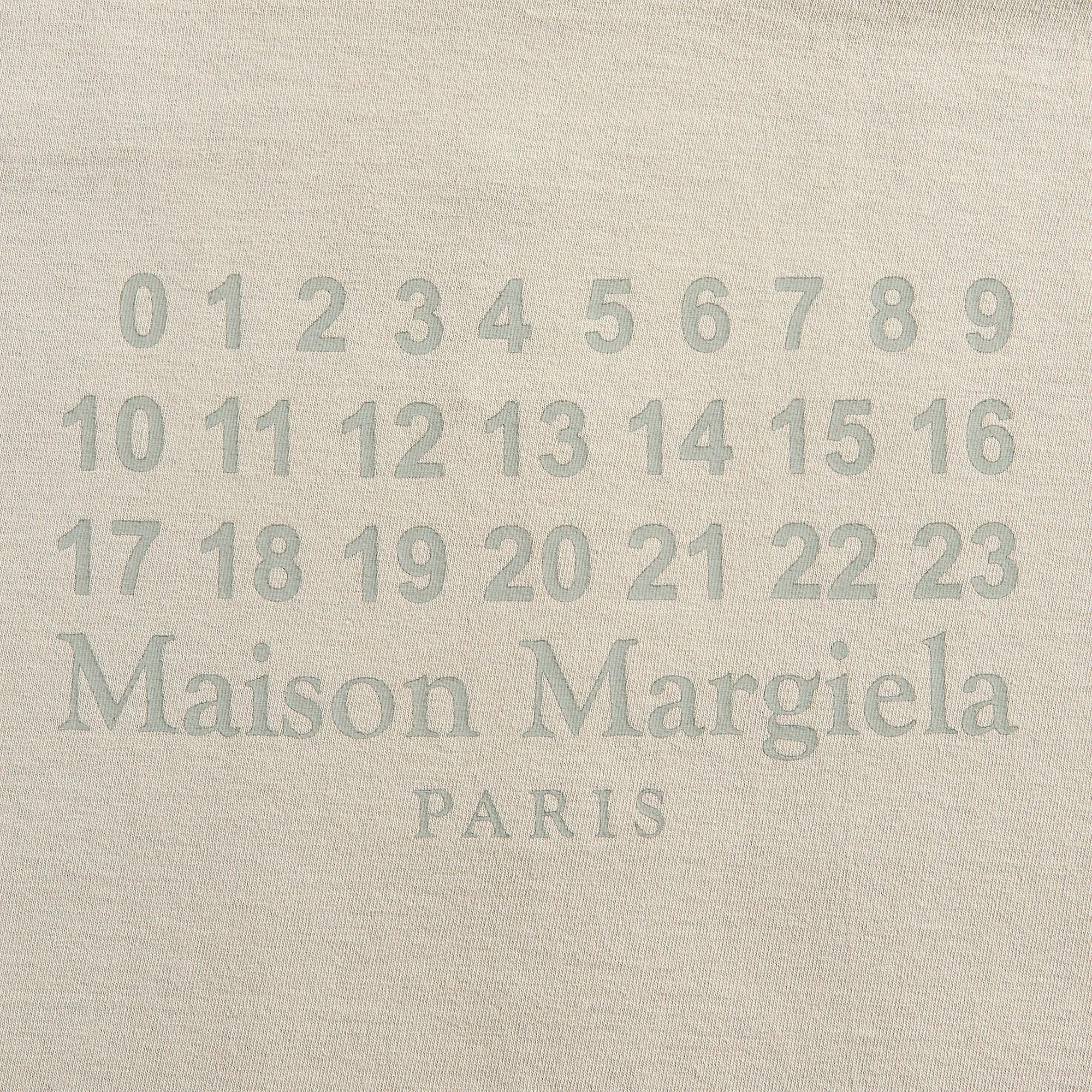 Maison Margiela Tee - Grey Fashionable Fit Organic Cotton Blend