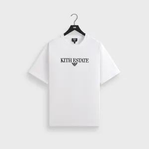 Giorgio Armani & Kith Estate Tee - White Minimalist Aesthetic Sustainable Textile