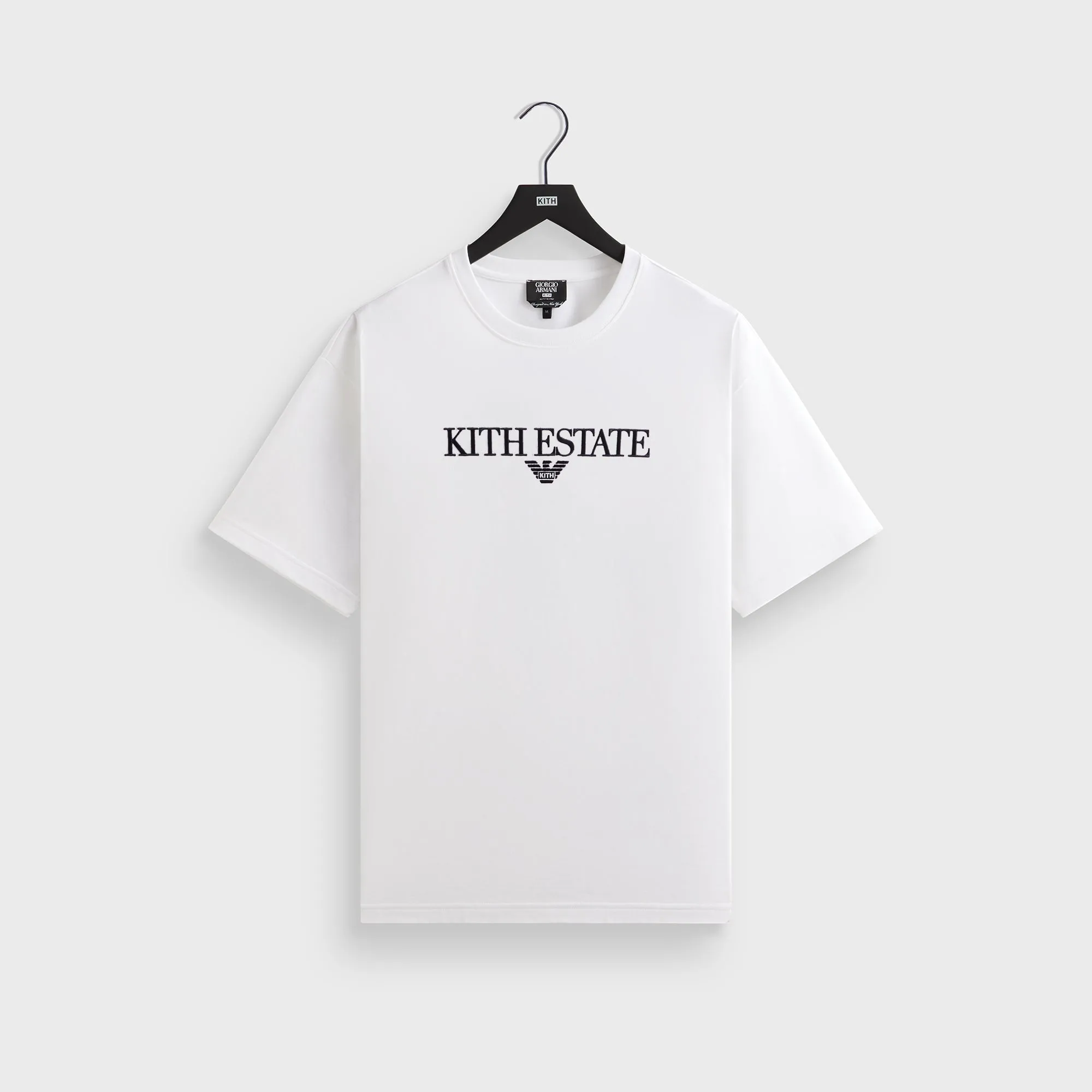 Giorgio Armani & Kith Estate Tee - White Minimalist Aesthetic Sustainable Textile
