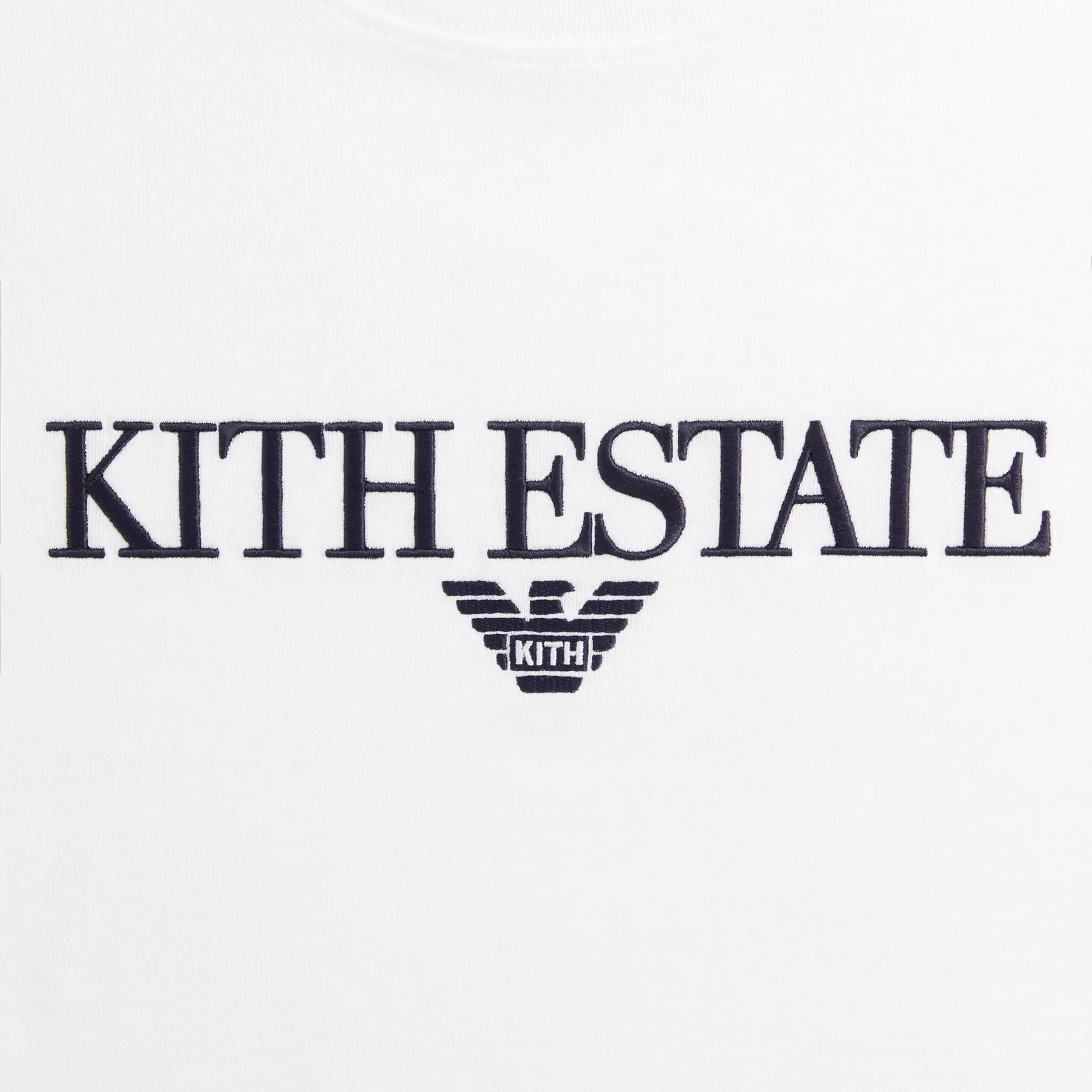 Giorgio Armani & Kith Estate Tee - White spring fashion Hygroscopic Fiber