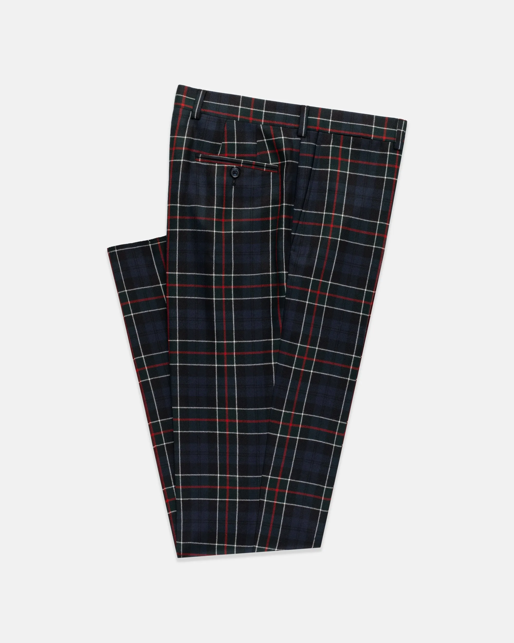 Wind Resistance Made-in-Canada Colquhoun Modern Tartan Wool Trouser