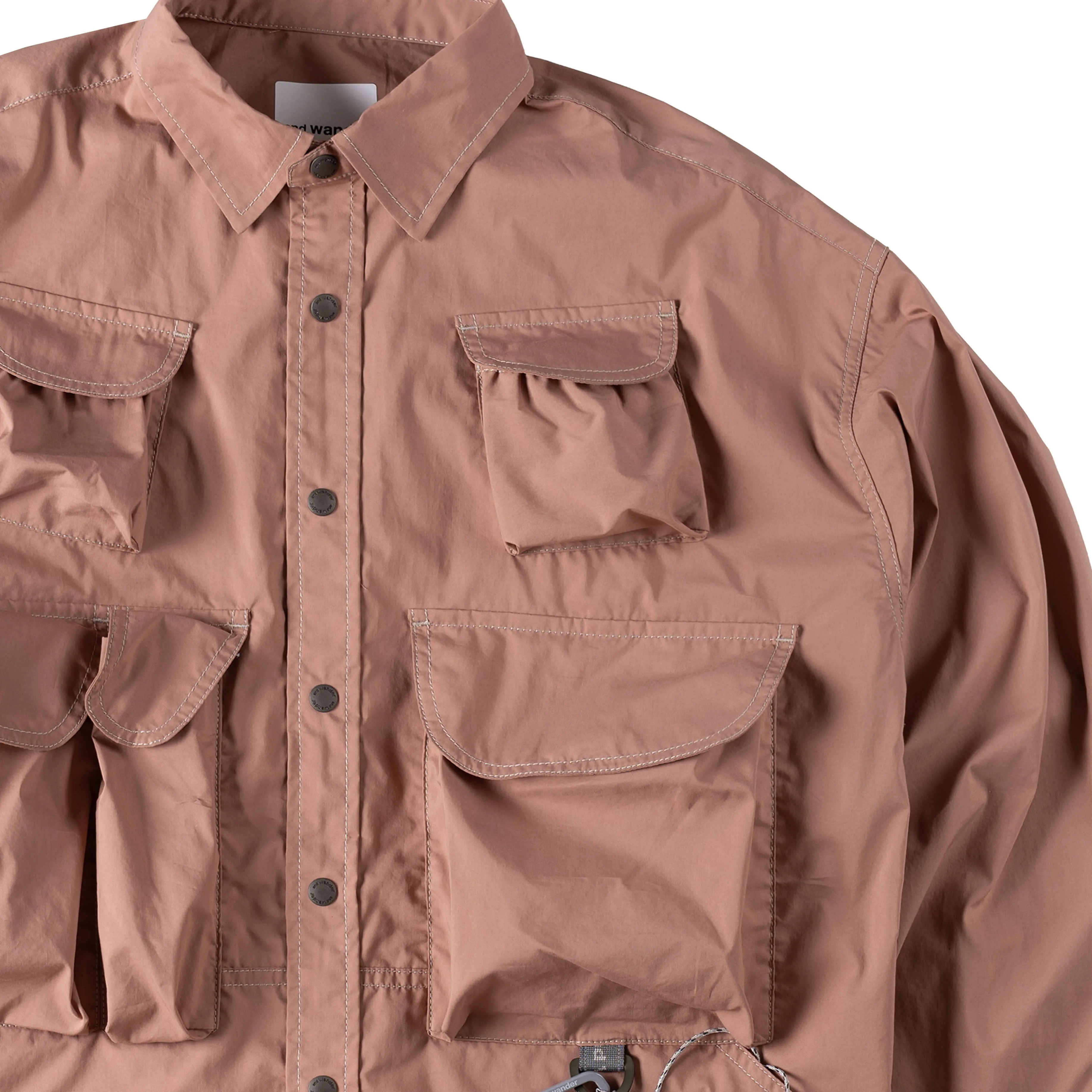 Autumn Look And Wander Multi Pocket Shirt Pink