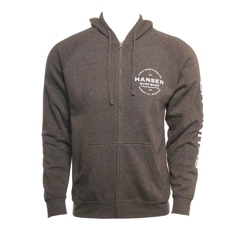 Comfort Layering Best-selling Hansen Mens Sweatshirt Highway Logo Zip Hood