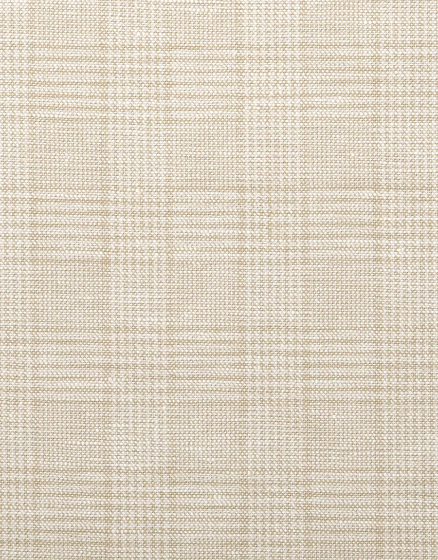 Enz Beige Check Linen Blend Trouser Active Design