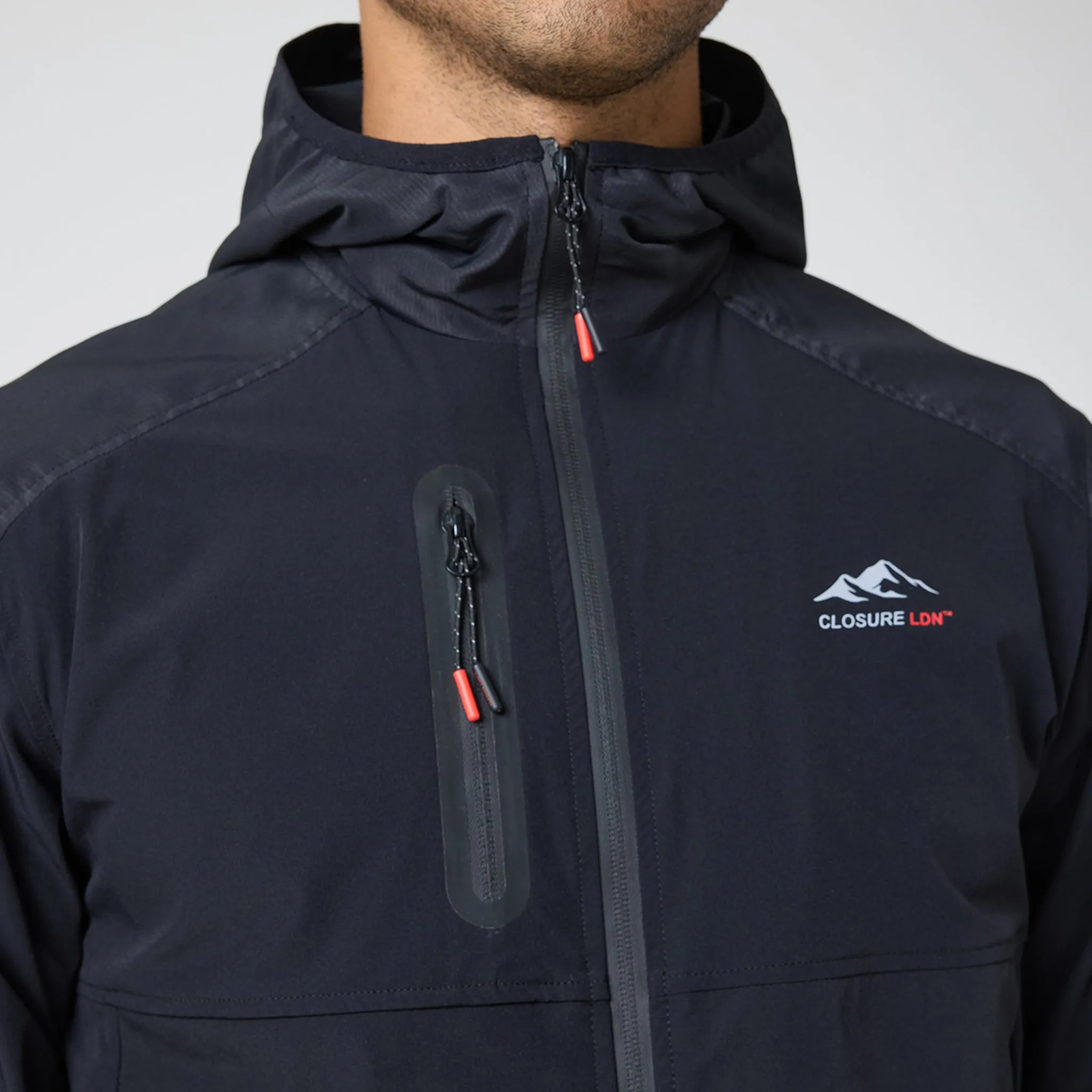 Tech Performance Jacket | Black/Red HypoallergenicMaterial