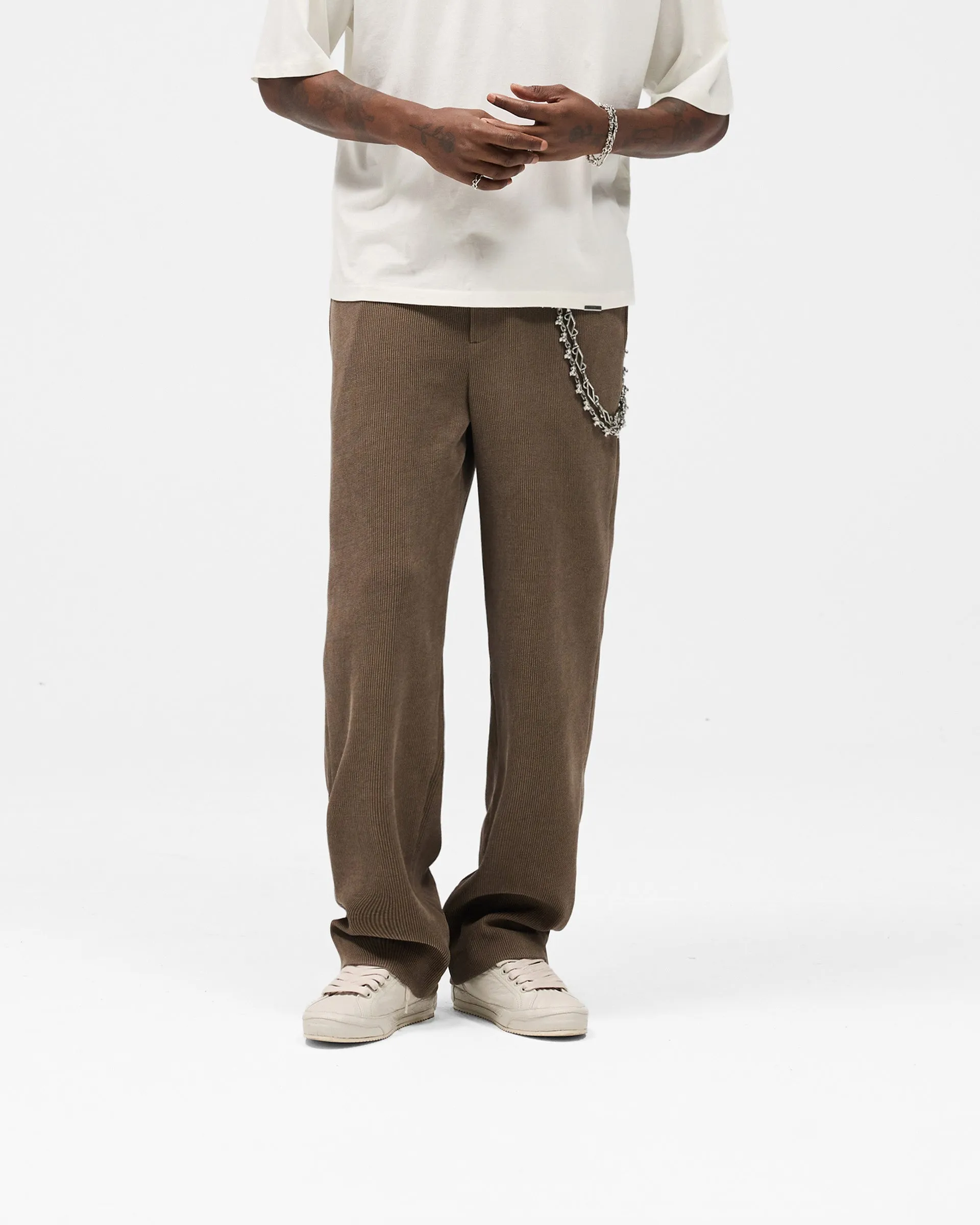 Odor Control Tech Ribbed Hybrid Pant - Clove