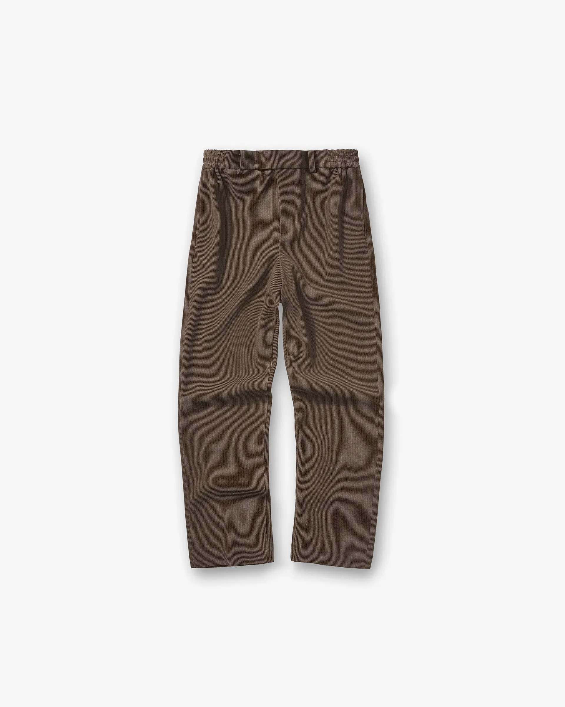 Durable Hem Timeless Comfort Fit Ribbed Hybrid Pant - Clove