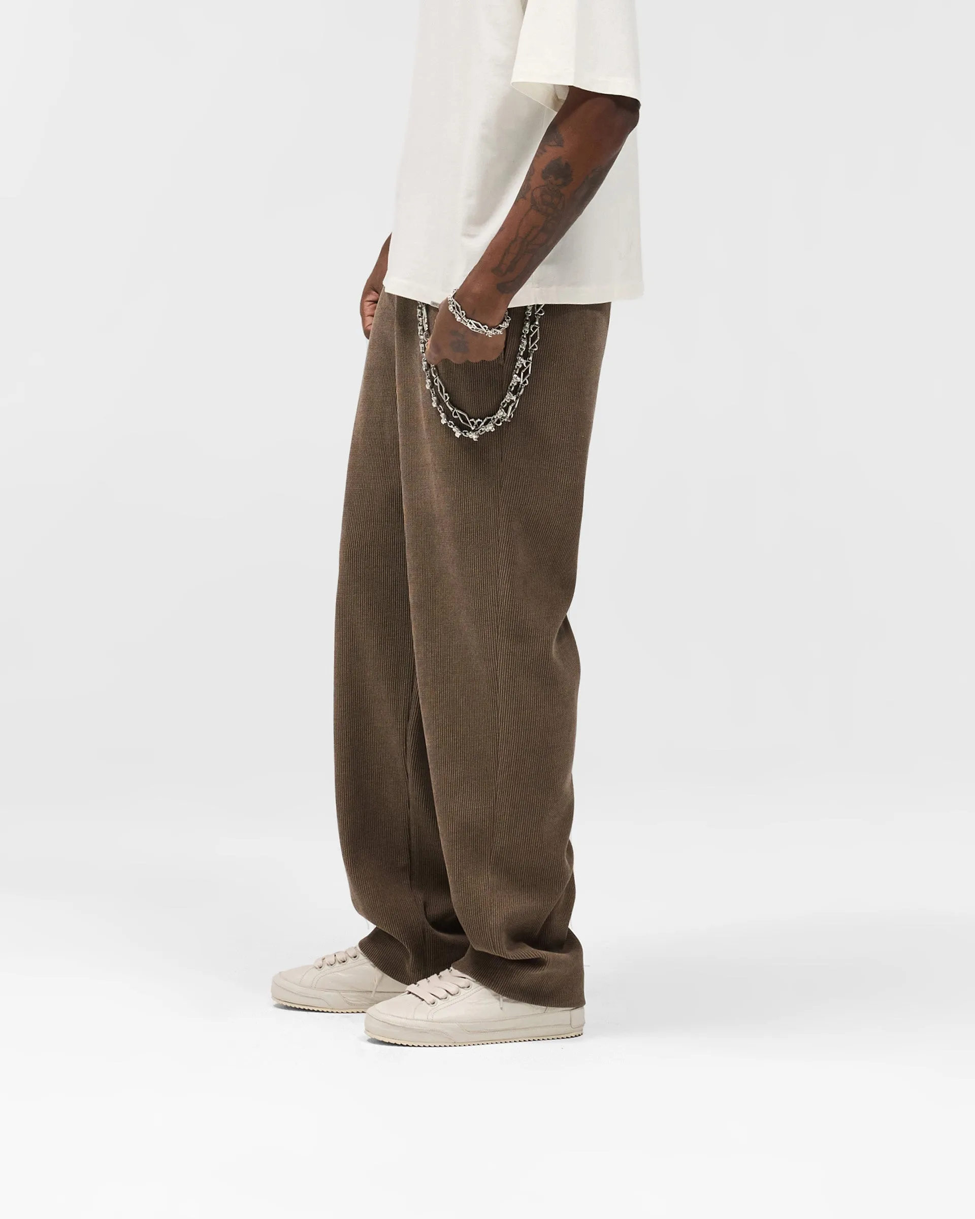 Ribbed Hybrid Pant - Clove Flexible Durability Comfort Fit