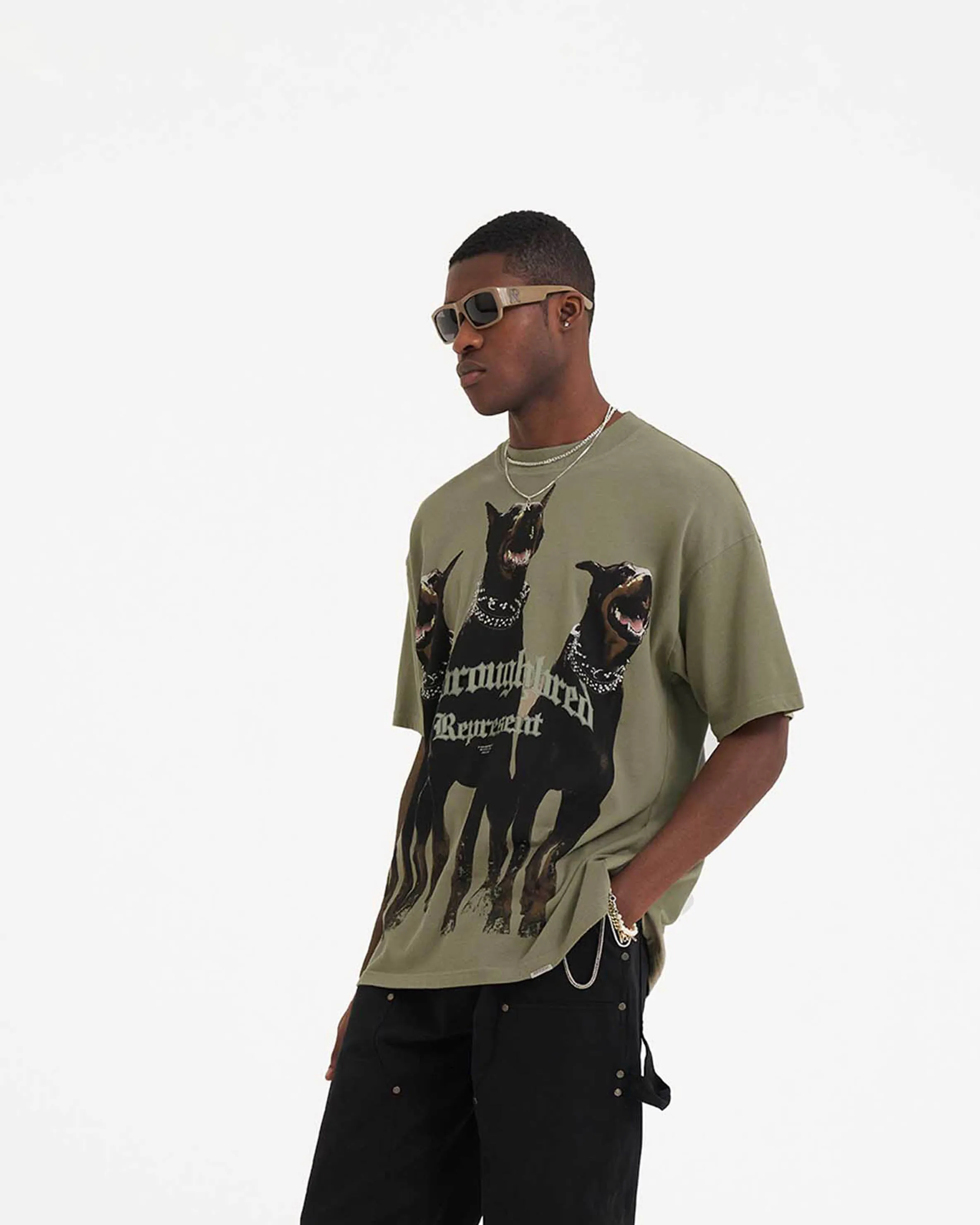 LowImpactDye Ultimate Wear Thoroughbred T-Shirt - Khaki