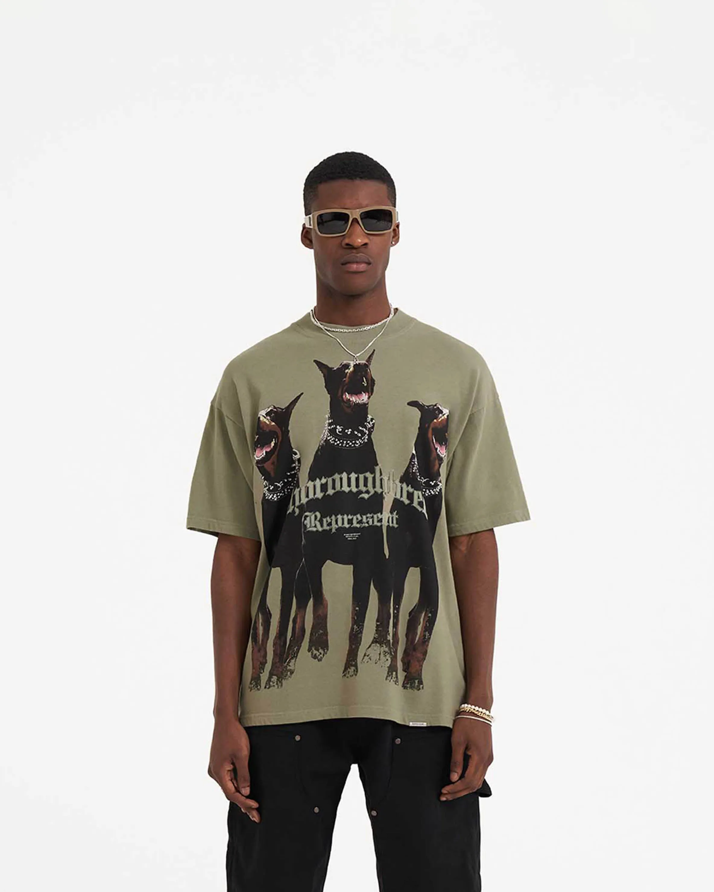 Thoroughbred T-Shirt - Khaki Comfy Essentials Wear