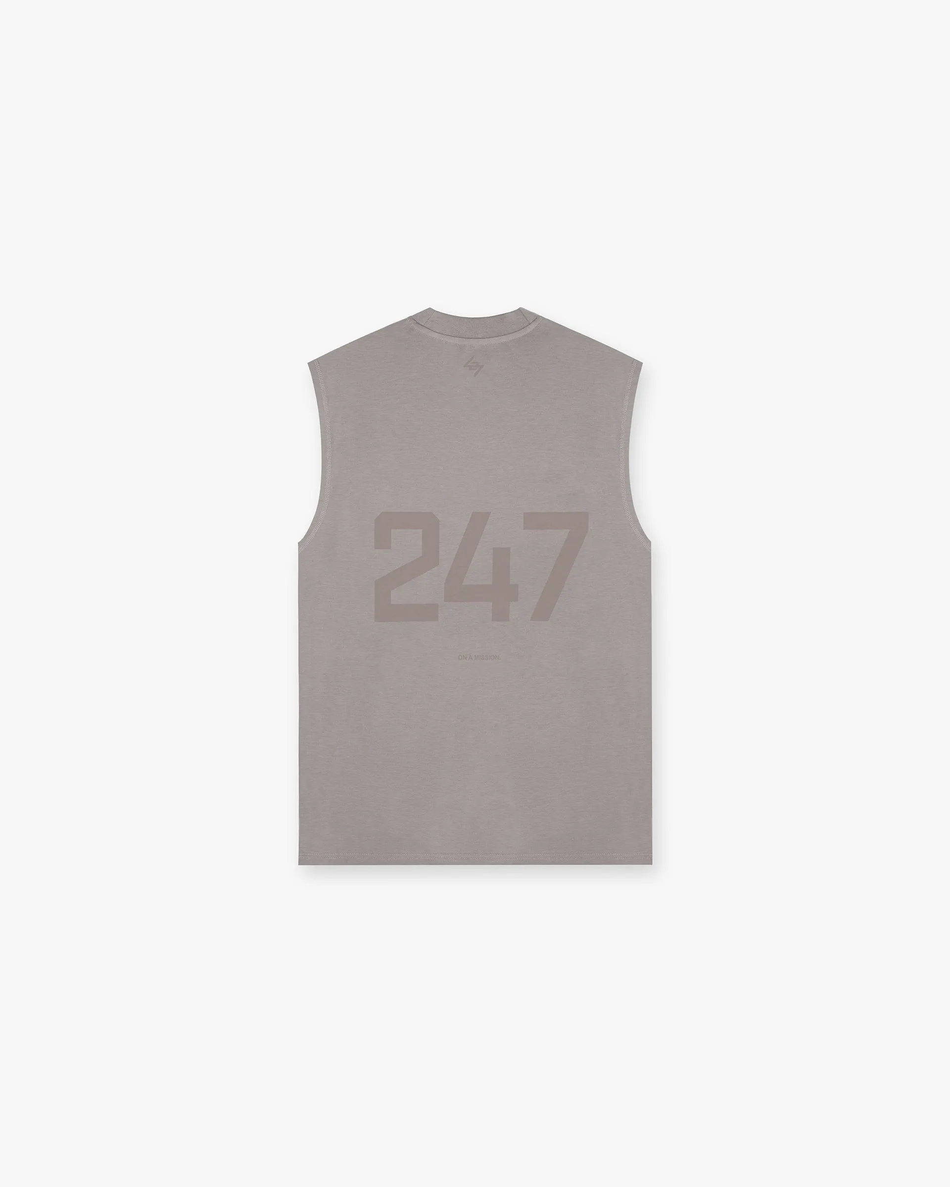 247 Oversized Tank - Cinder Sleek Stretch Snag Resistant Surface