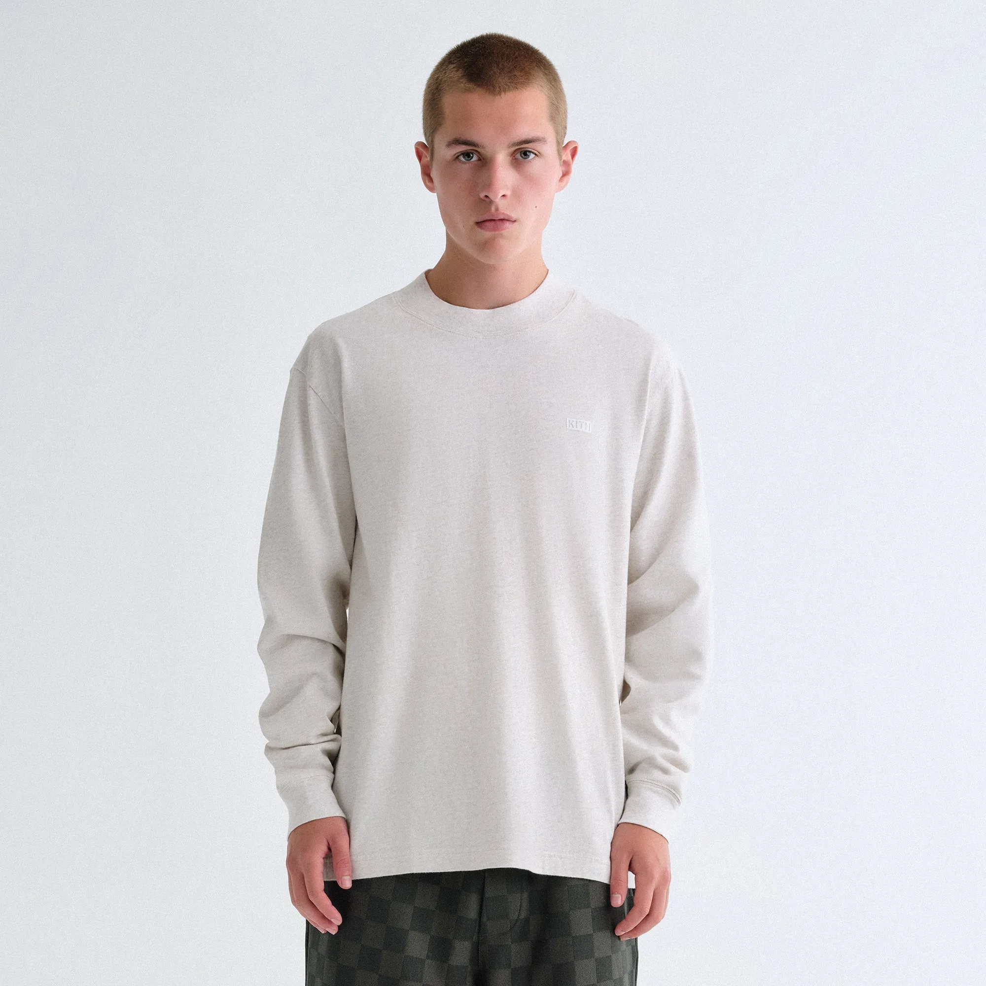 Casual Style Casual Vibe Wear Kith Long Sleeve Mock Neck LAX Tee - Hallow