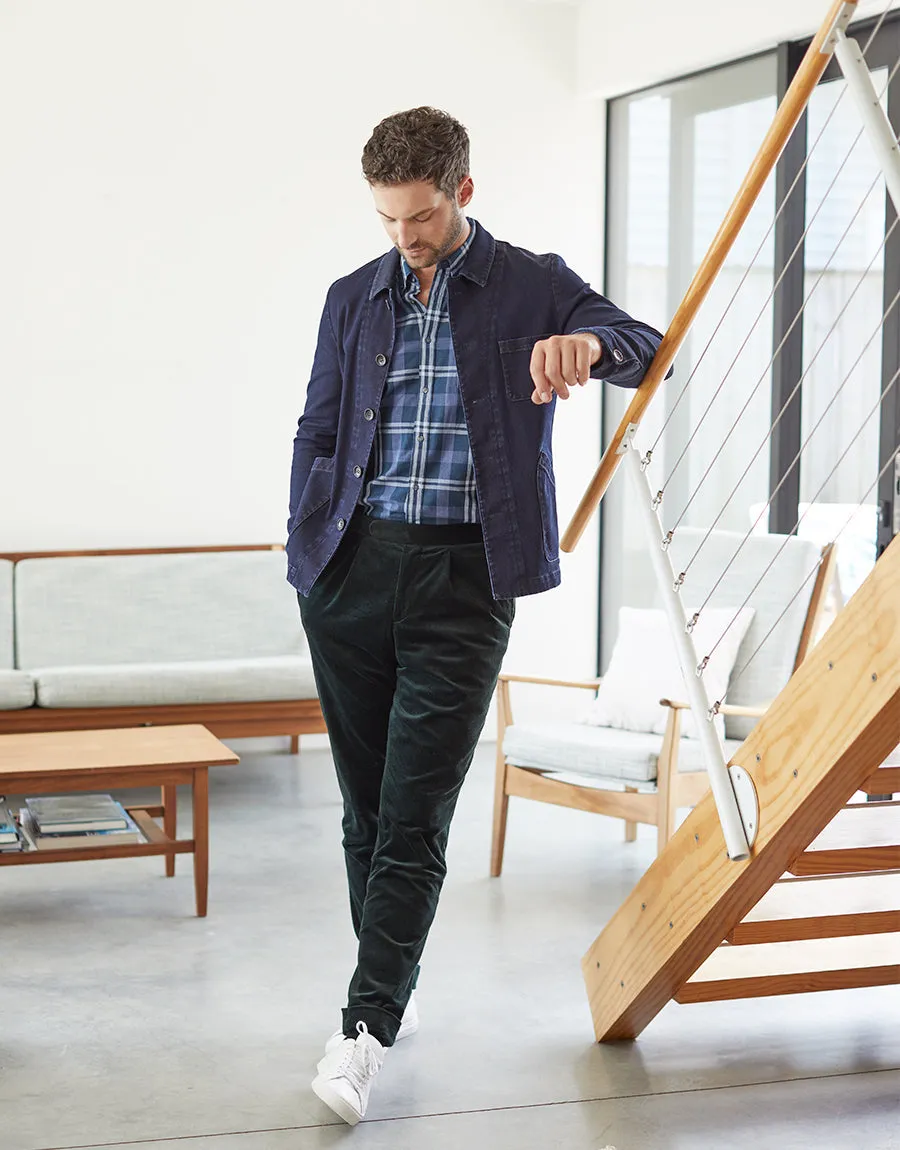 Evans Forest Green Corduroy Trouser Breathable Stretch Wear