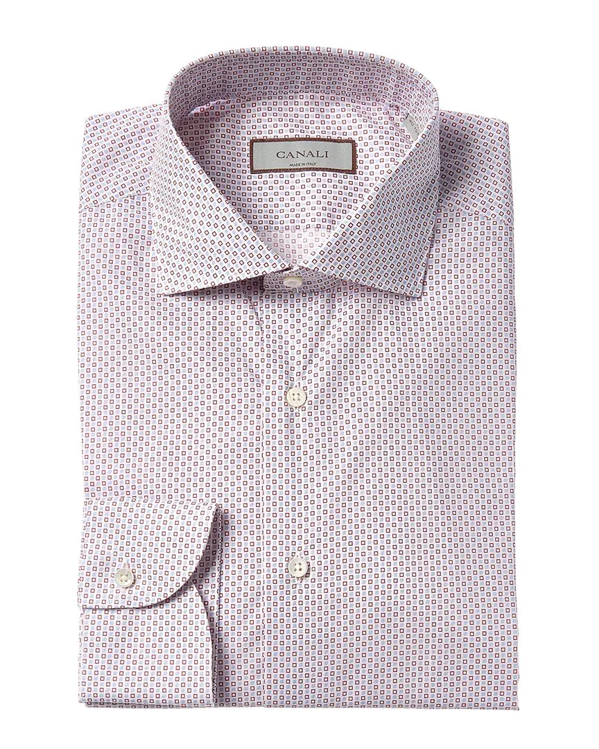Sleepwear Non Restrictive Fit Canali Dress Shirt