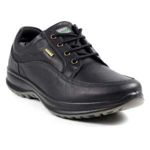 Grisport Mens Livingston Shoe Black Fine Stitching
