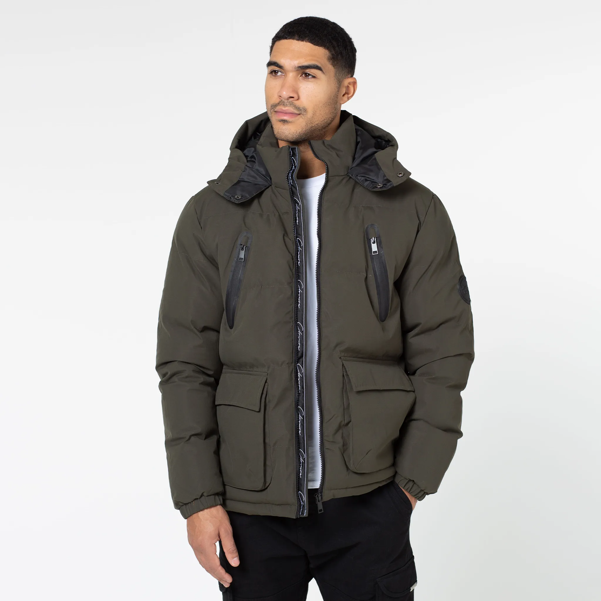 Expedition Jacket | Khaki Non Bulky Profile Noise Reduced Fastener System