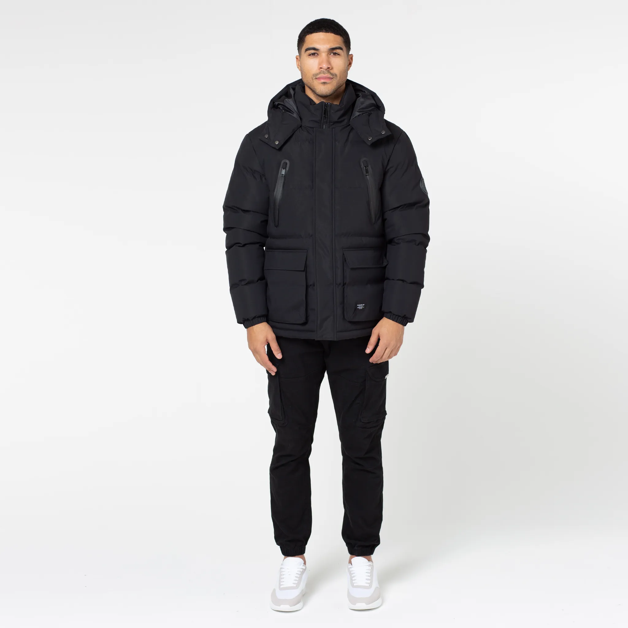 Snow Day Stretch Comfort Design Expedition Parka Jacket | Black