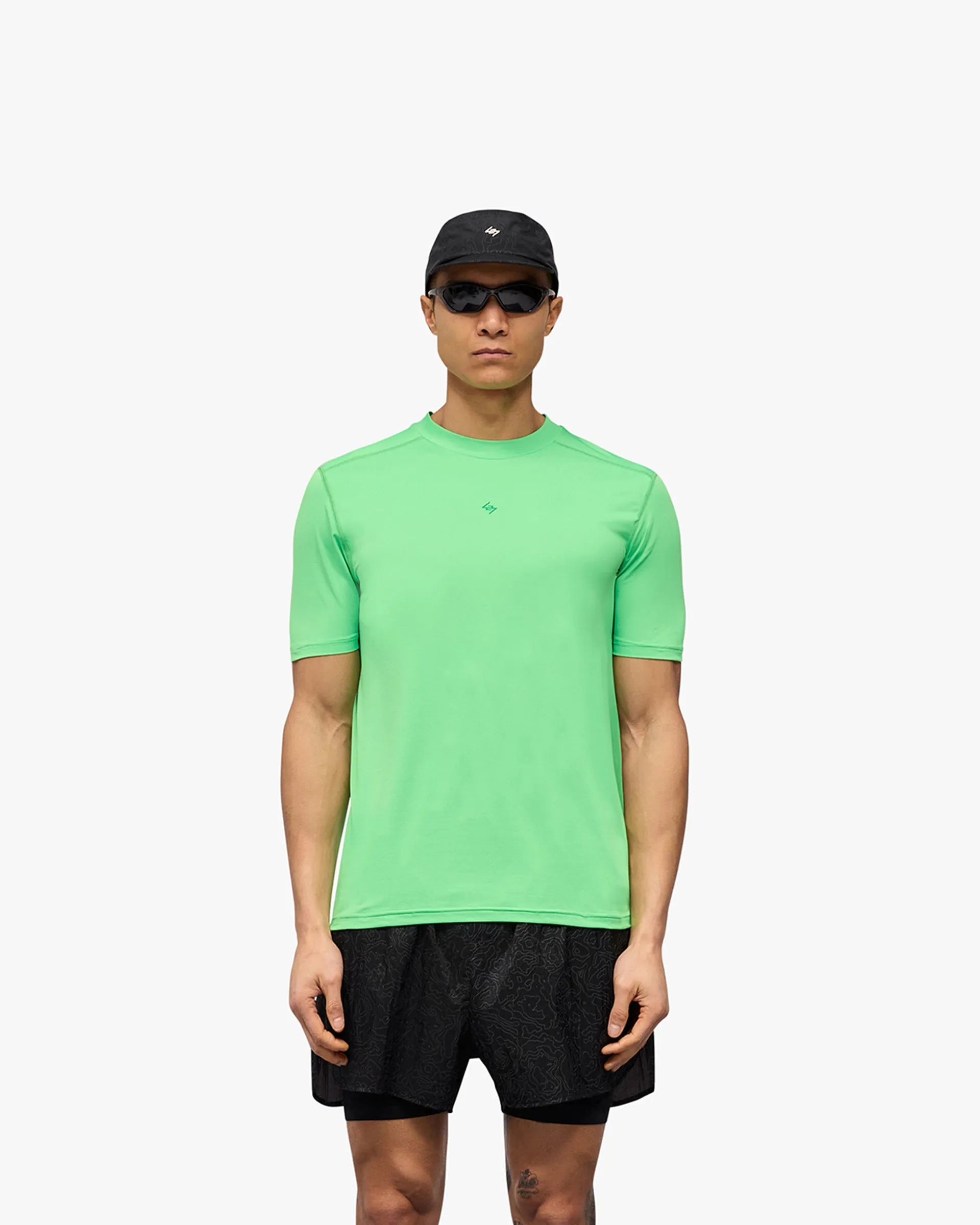 Timeless Comfort Soft Waistband 247 Contour Run T-Shirt - Speed Green