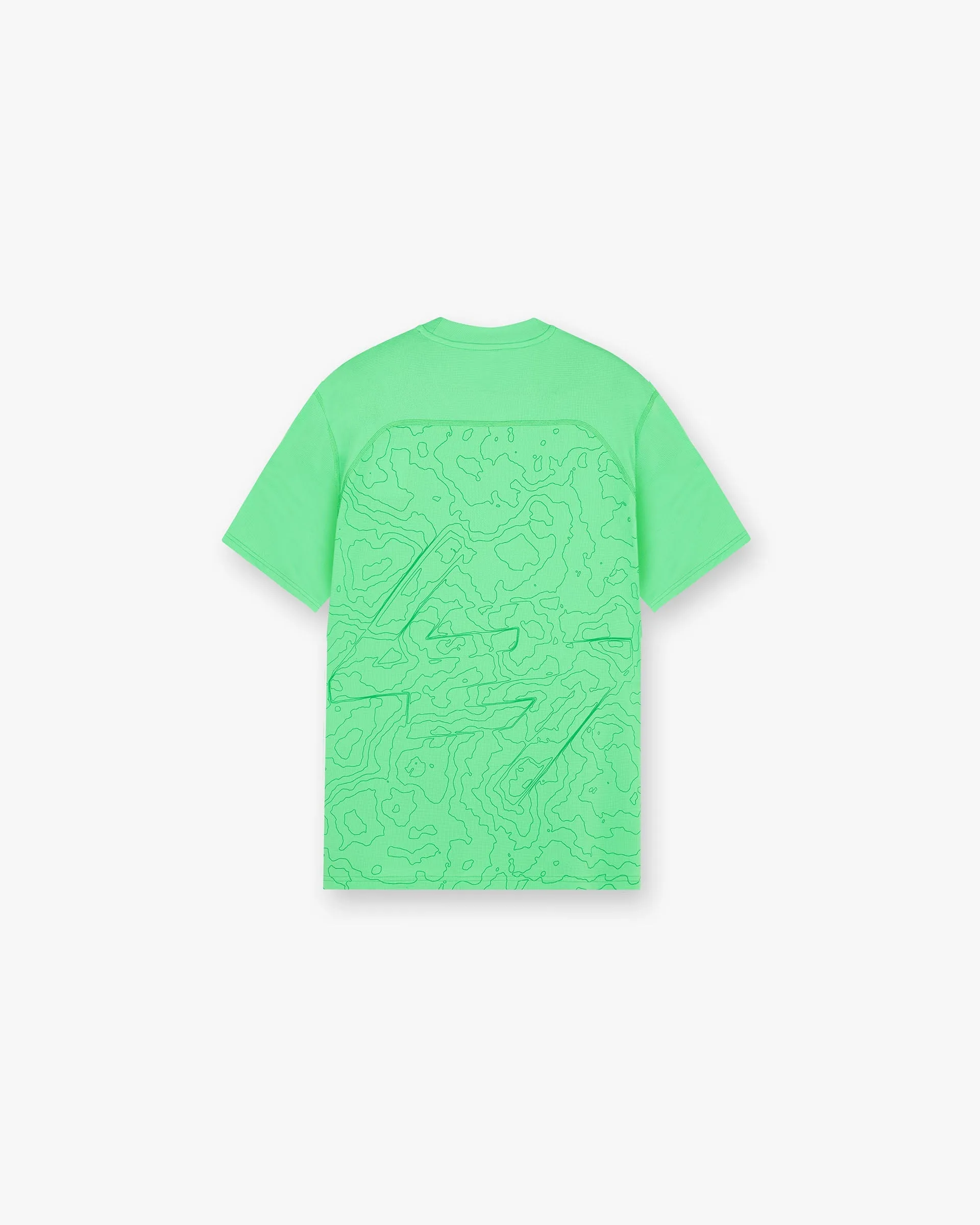 247 Contour Run T-Shirt - Speed Green Breathable mesh Lightweight Design