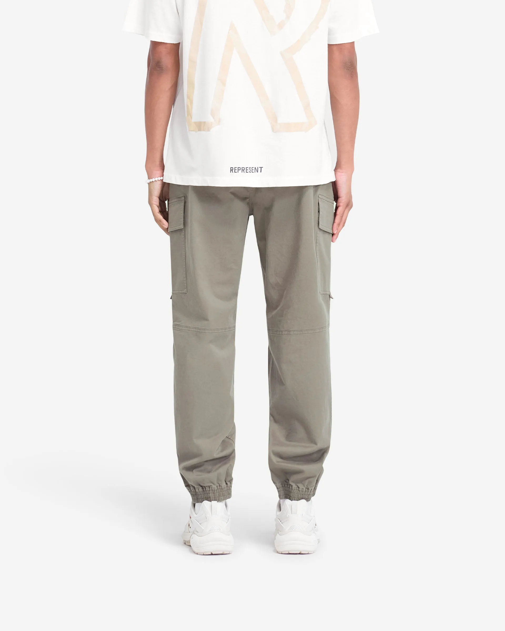 Cuffed Cargo Pant - Olive Tapered ankle