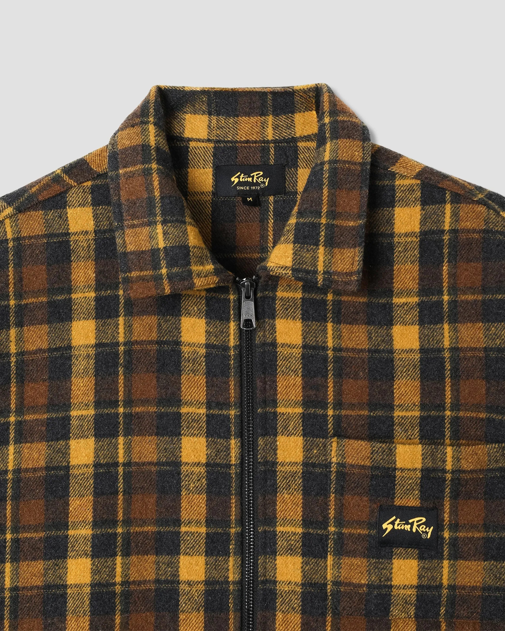Stan Ray Zip Shirt Acorn Plaid RecycledPolyester