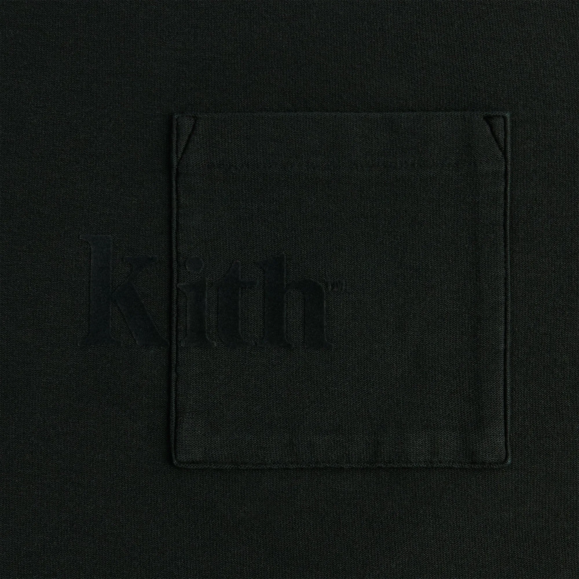 Comfy Stretch Wear Kith Long Sleeve Quinn Tee - Black